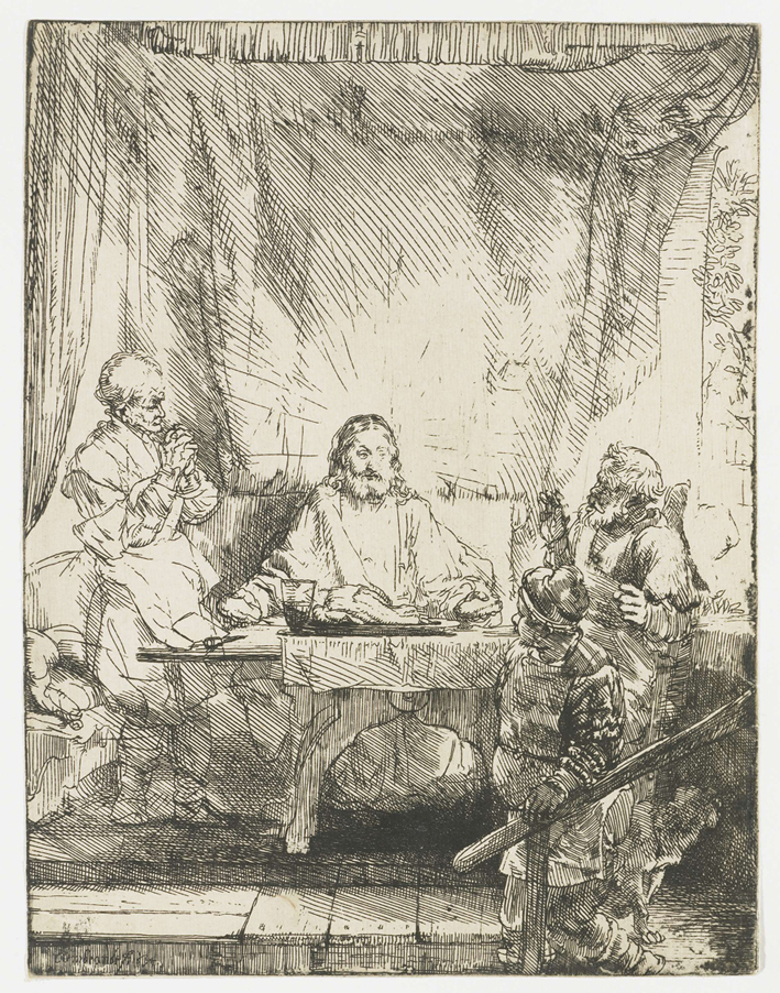  伦勃朗·梵·莱茵 Rembrandt van Rijn——基督在以马忤斯